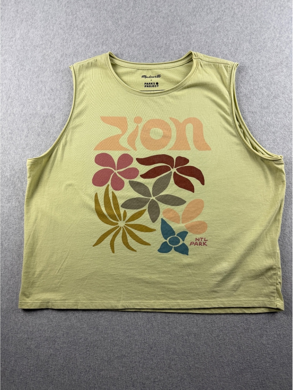Madewell x Parks Project Zion Crop Tank XL National Park Graphic Organic Cotton